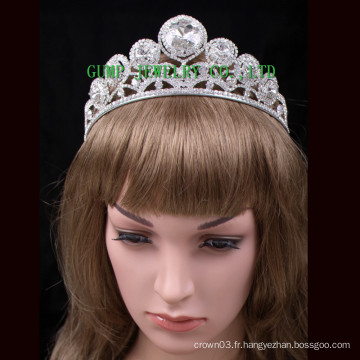 2016 Grande strass Tiara Fashion Design Crown